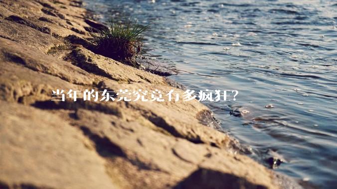 当年的东莞究竟有多疯狂？