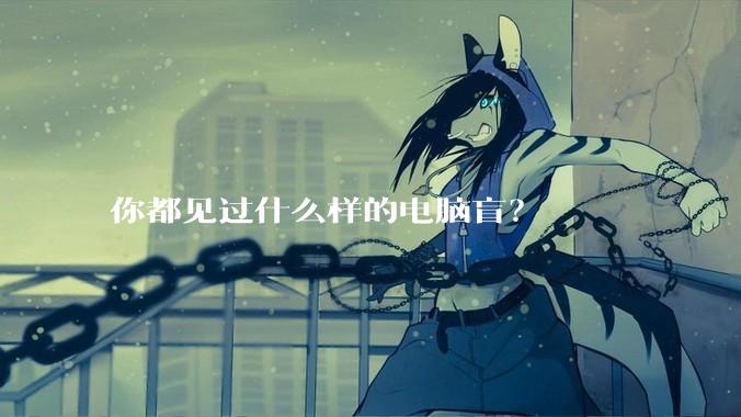 你都见过什么样的电脑盲？