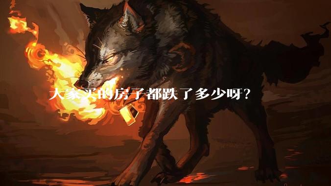 大家买的房子都跌了多少呀？