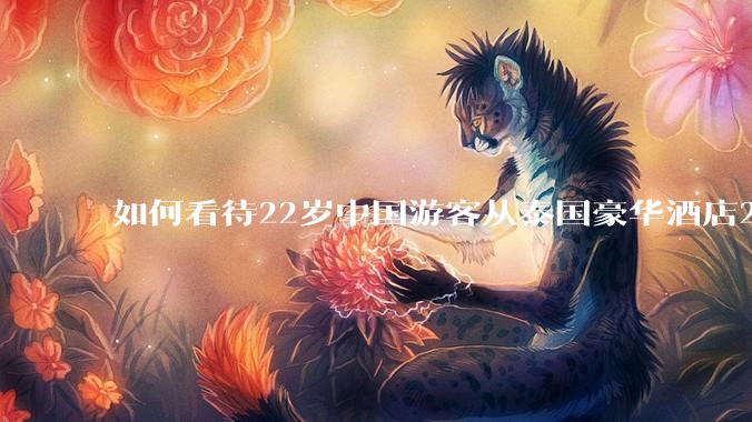 如何看待22岁中国游客从泰国豪华酒店21层坠楼身亡?